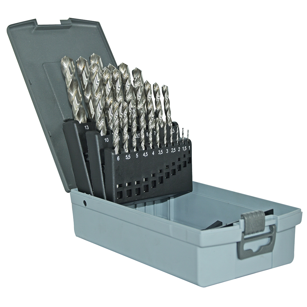 COFFRET DE 25 FORETS METAUX HSS 118° D.1 A 13 MM / 0,5 MM SIDAMO - 11500002