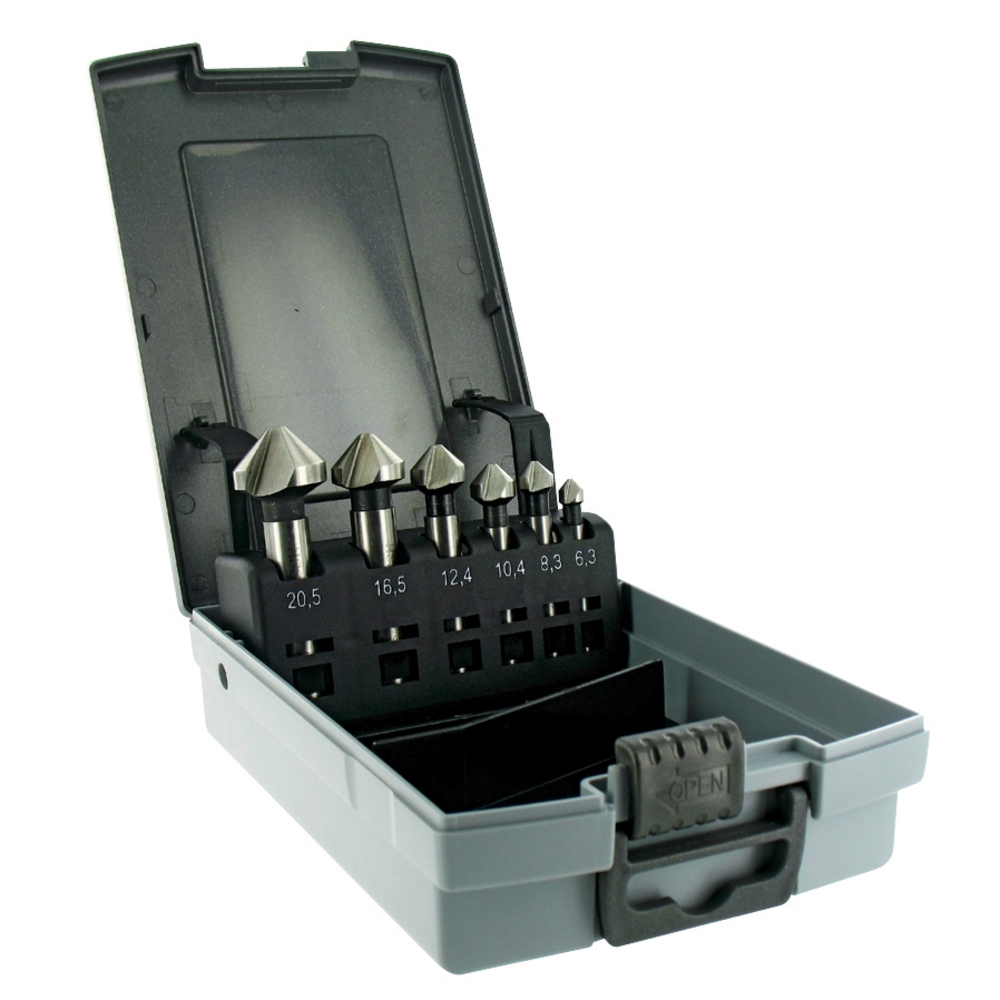Foret métaux 6 F HSS 90° pour chanfreinage des trous dans aciers, inox et fontes SIDAMO - 11500004