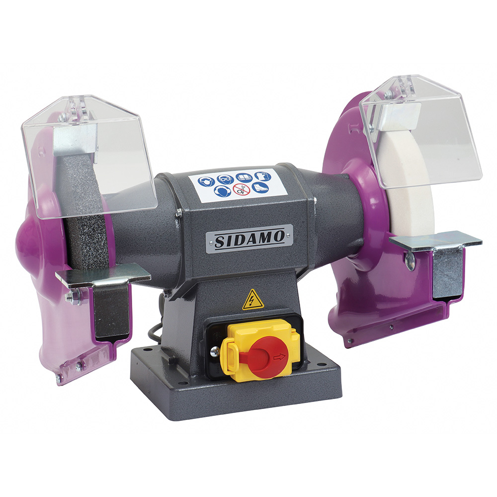 Touret à meuler PRO 200 TM pour meulage à sec de métaux ferreux SIDAMO - 20113128