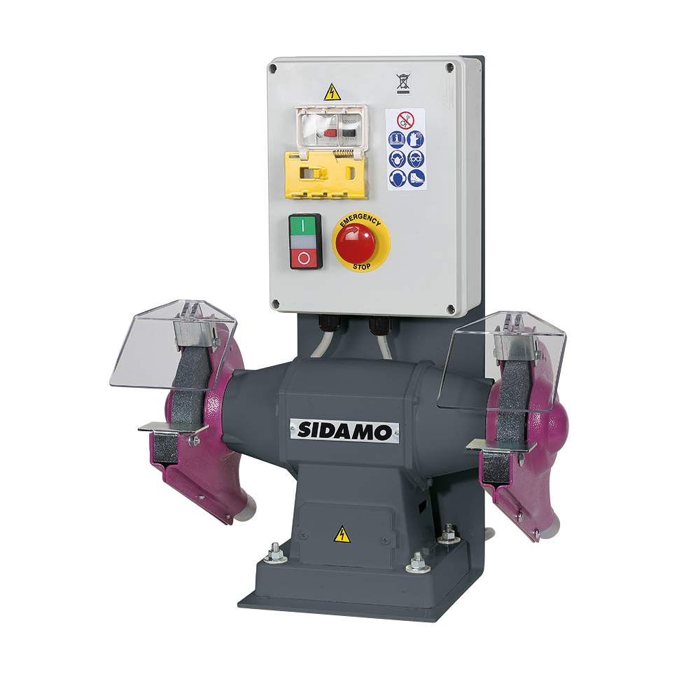 Touret à meuler ULTRA 150 avec frein pour meulage à sec de métaux ferreux SIDAMO - 20113134