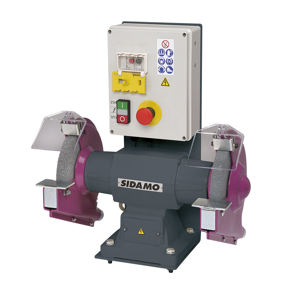 Touret à meuler avec frein ULTRA 200 TMT - Meulage à sec de métaux ferreux SIDAMO - 20113135