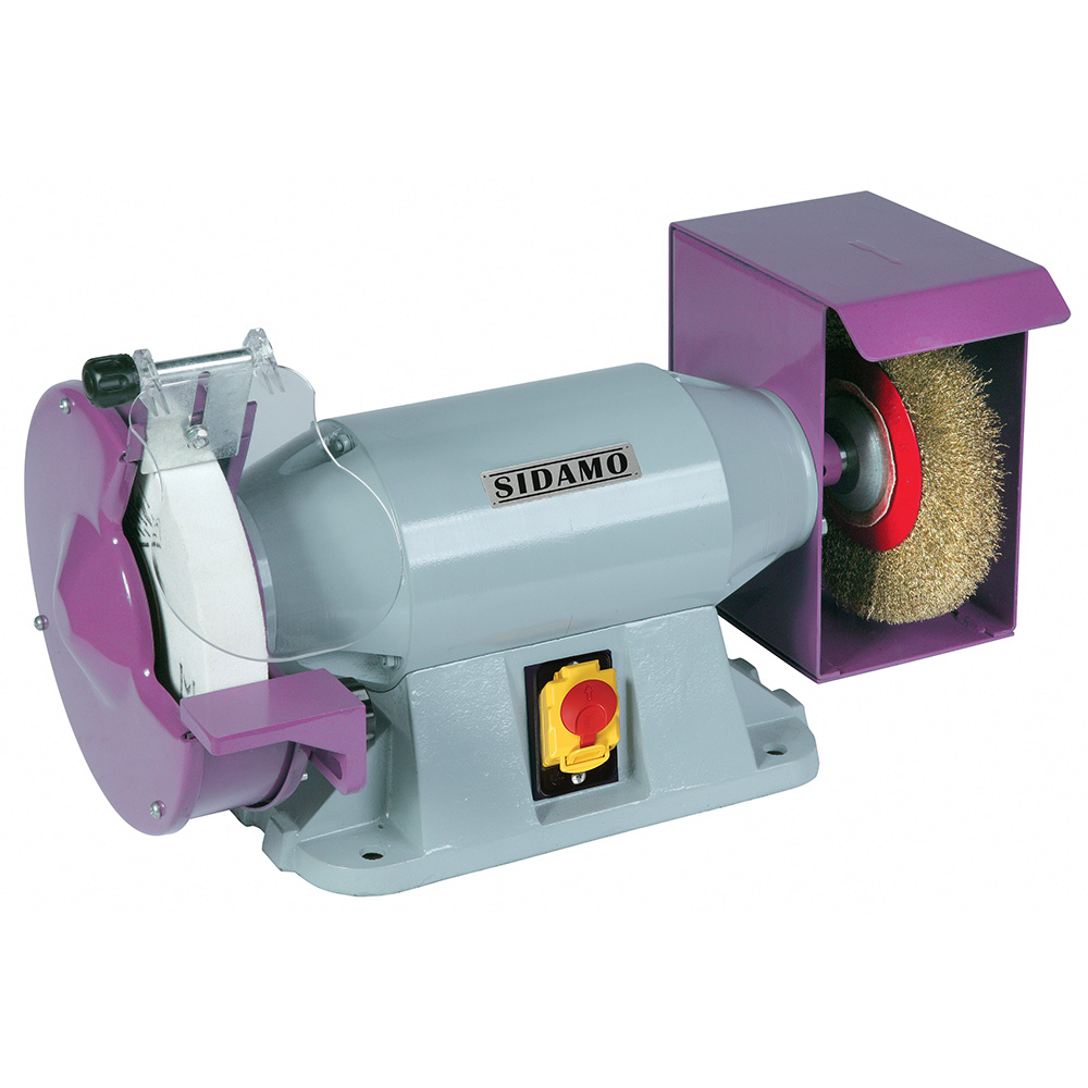 Touret meule-brosse EXPERT 200 TBT pour meulage et polissage de métaux ferreux SIDAMO - 20113605