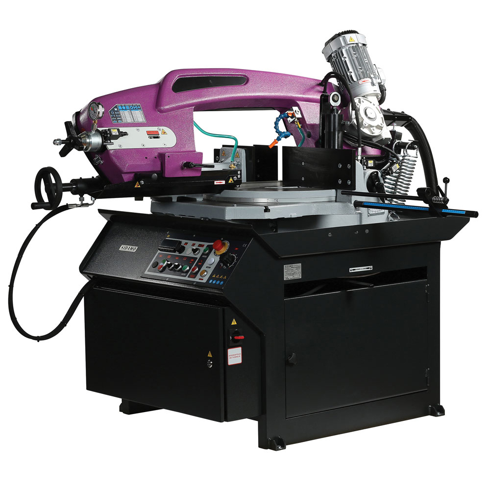 Scie à ruban semi-automatique SR 374 DG SAV Sciage d'acier, inox et aluminium sous lubrification SIDAMO - 20114117