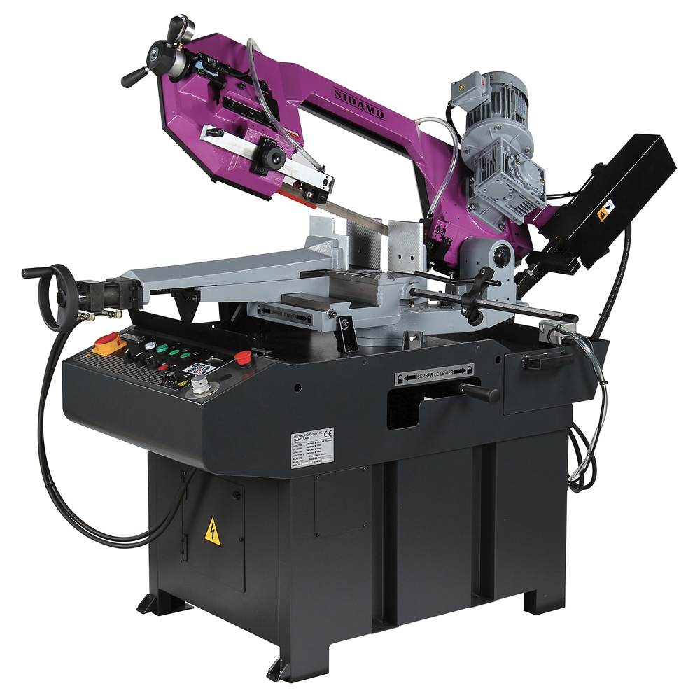 Scie à ruban semi-automatique SR 285 DG SAV pour sciage sous lubrification acier, inox et aluminium SIDAMO - 20114128