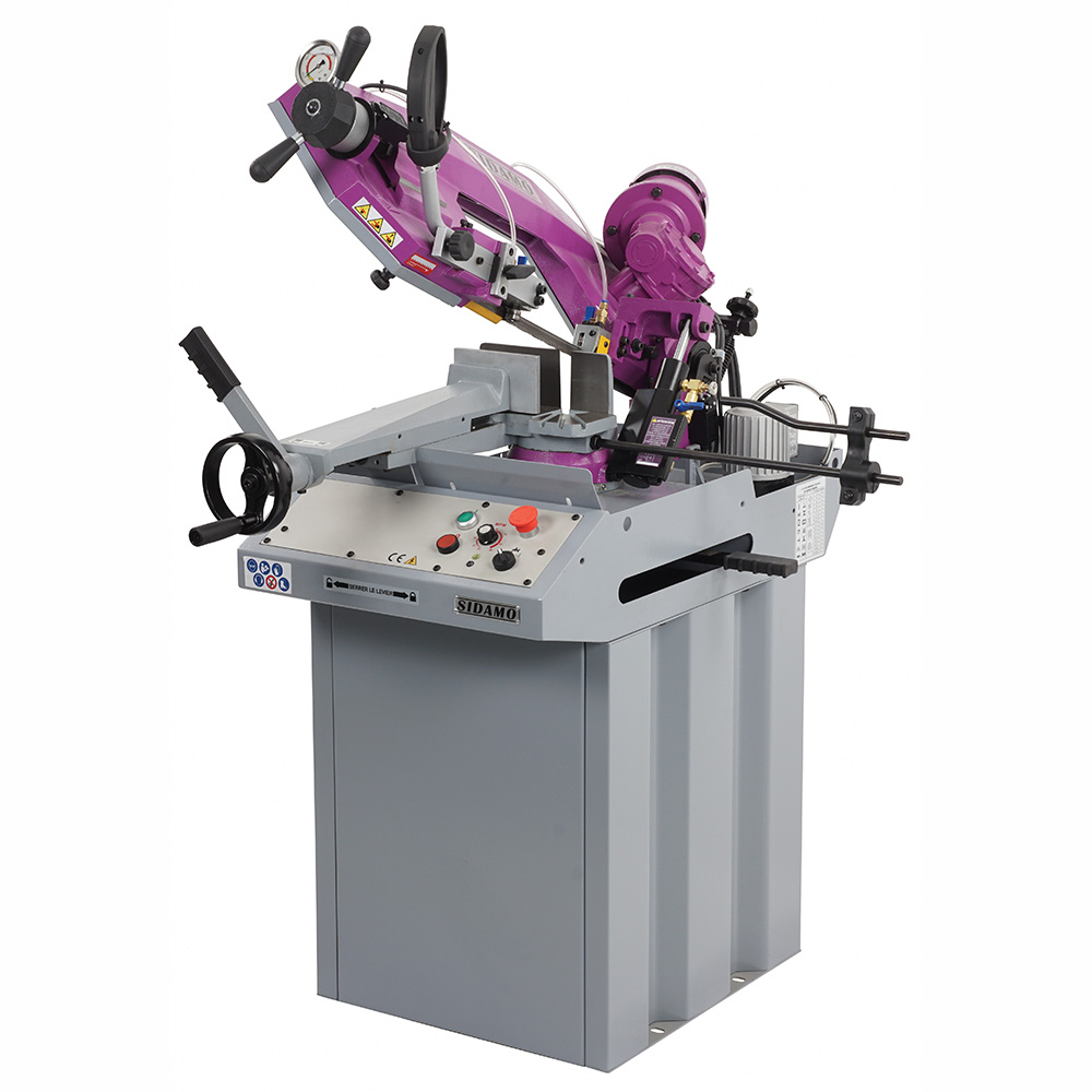 Scie à ruban SR 211 DAV pour sciage sous lubrification d'acier, inox et aluminium SIDAMO - 20114130