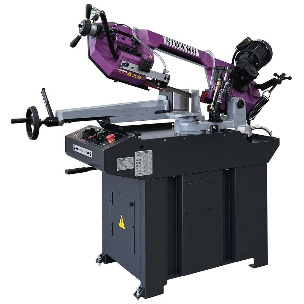 Scie à ruban EXPERT 250 SR DAV TRI pour sciage sous lubrification d'acier, inox et aluminium SIDAMO - 20114138