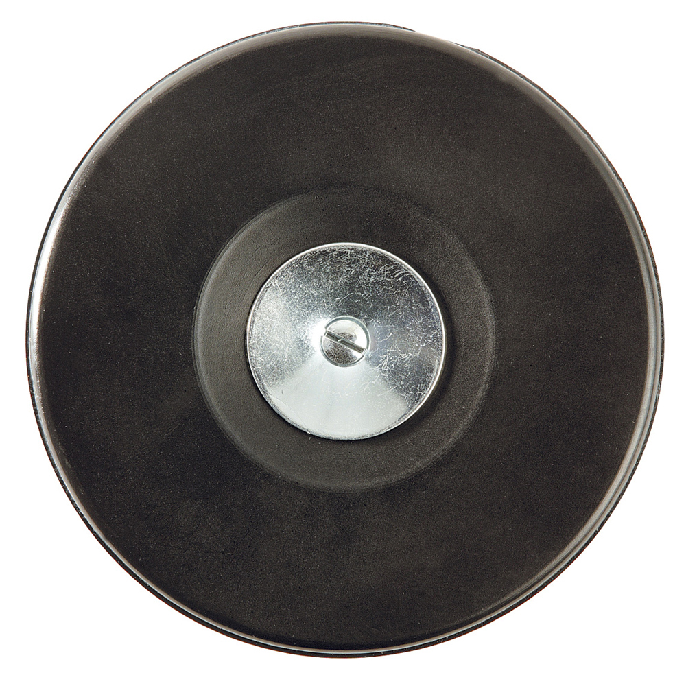 PLATEAU SUPPORT CAOUTCHOUC AVEC TIGE ET ECROU D125 P/PERC SIDAMO - 20198063