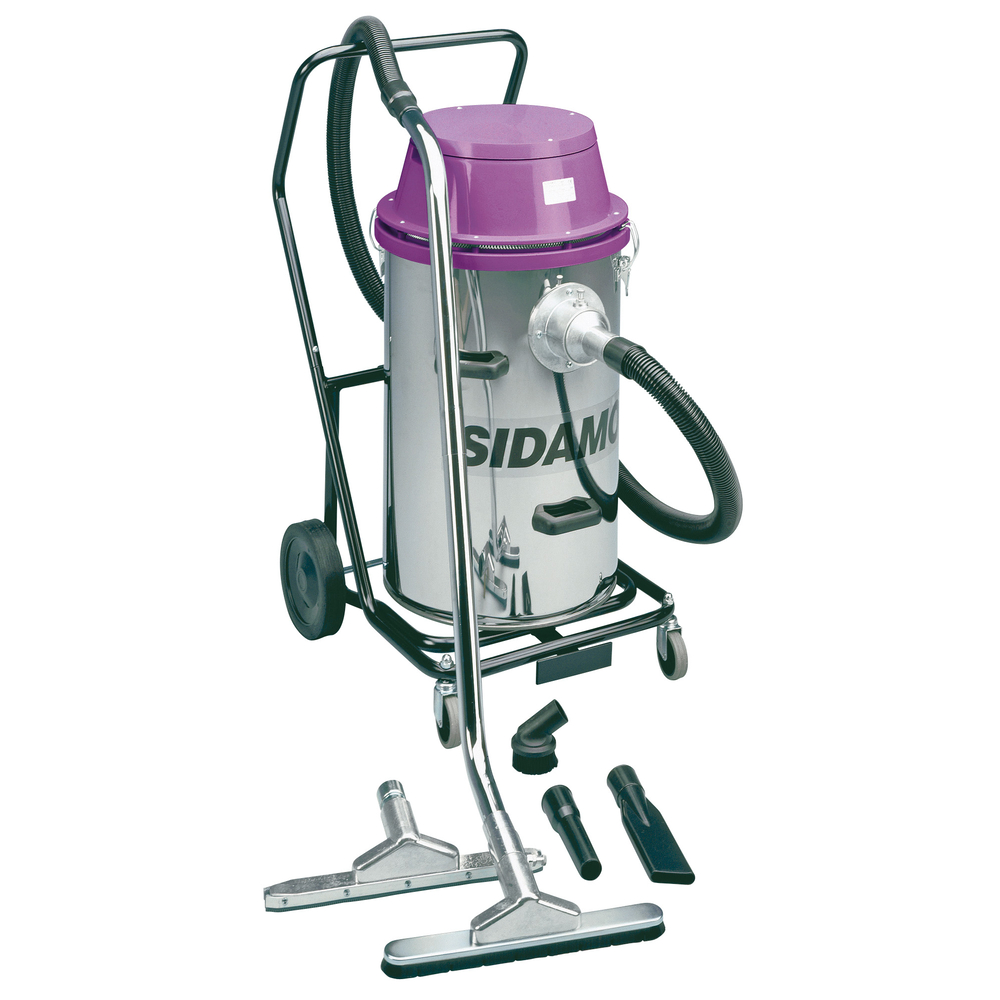 Aspirateur eau et poussières JET 60 cuve inox aspiration d'eau et poussières SIDAMO - 20402005