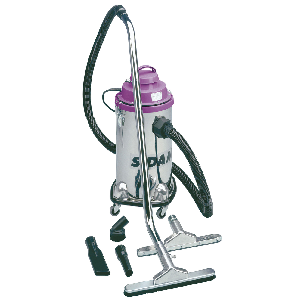 Aspirateur eau et poussières JET 30 cuve inox Aspiration d'eau et poussières SIDAMO - 20402008