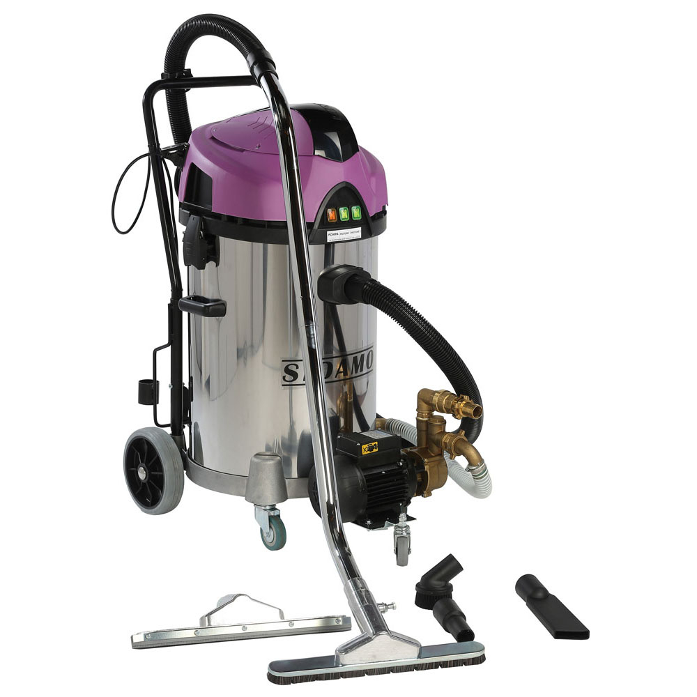 Aspirateur eau et poussières cuve inox JET 60 iRE pour aspiration d'eau et poussières SIDAMO - 20402050
