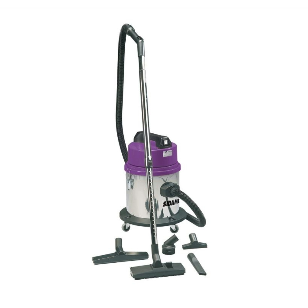 Aspirateur eau et poussières cuve inox MC 16 i aspiration d'eau et poussières SIDAMO - 20403004
