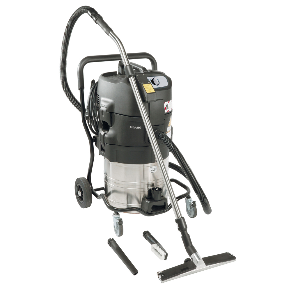 Aspirateur eau et poussières cuve inox XC 70 pour aspiration d'eau, poussières et poussières explosibles SIDAMO - 20405006
