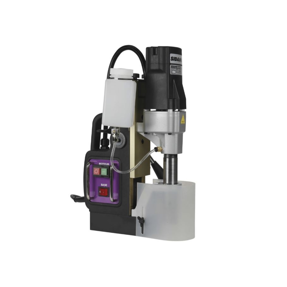 PERCEUSE MAGNETIQUE 35 PM + Coffret de fraises HSS Weldom 19mm