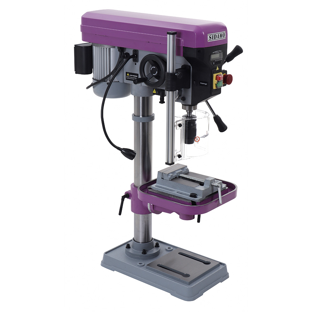 Perceuse d'établi à variateur EXPERT 22 PEV Mono pour perçage à sec des métaux, plastiques et bois SIDAMO - 20502077