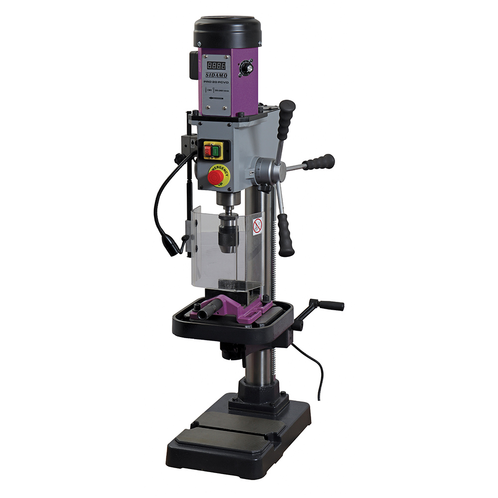 Perceuse d'établi PRO 20 PEVD pour perçage à sec des métaux, plastiques et bois SIDAMO - 20502098