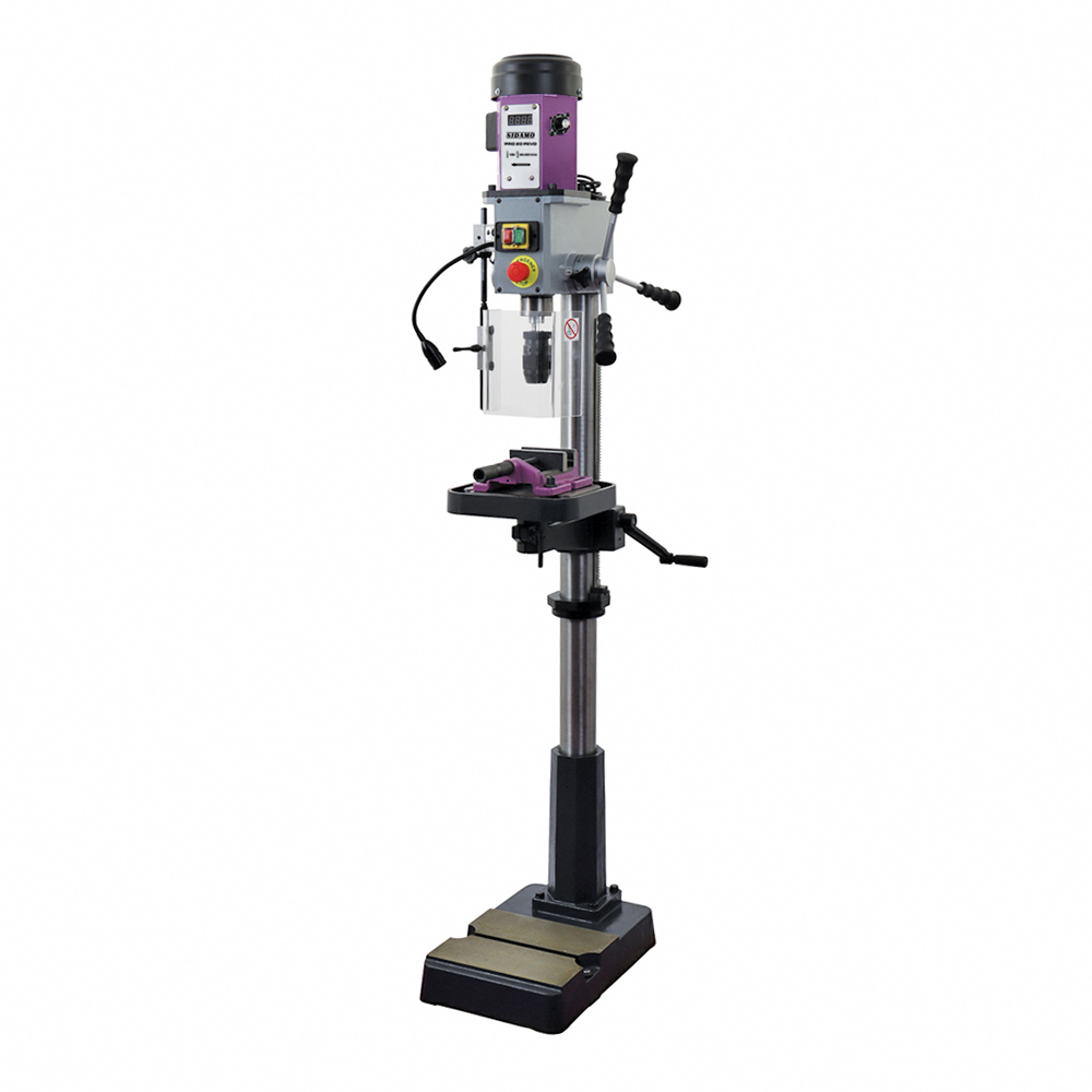 Perceuse sur colonne PRO 20 PCVD pour perçage à sec des métaux, plastiques et bois SIDAMO - 20502099