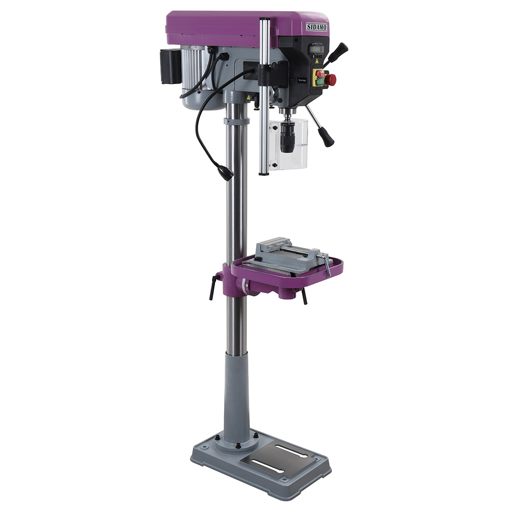 Perceuse sur colonne EXPERT 22 PC Tri pour perçage à sec des métaux, plastiques et bois SIDAMO - 20502104