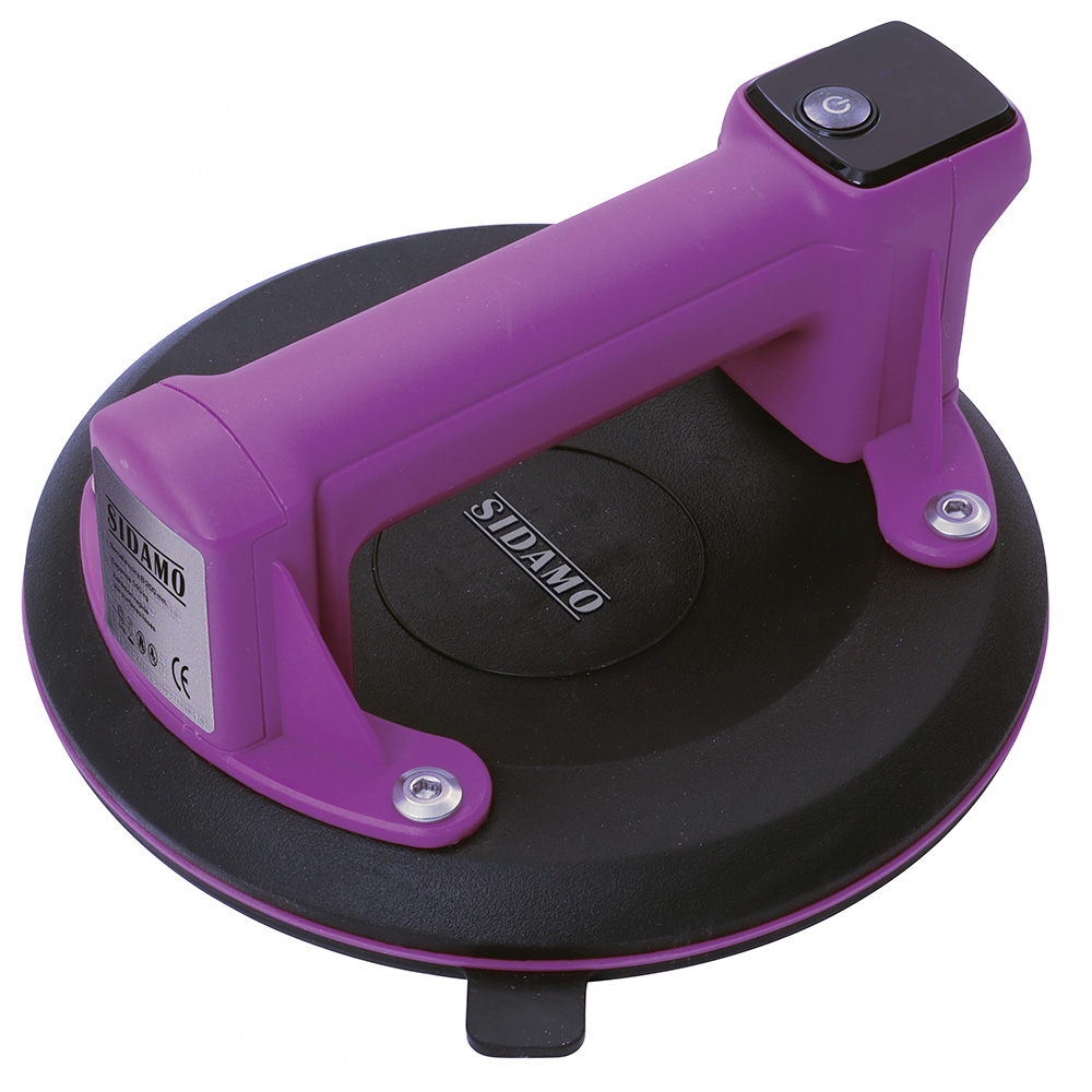 Ventouse électrique D.200mm PRO GRIP E-N pour prise de carreaux et surfaces capacité 140kg SIDAMO - 21255150