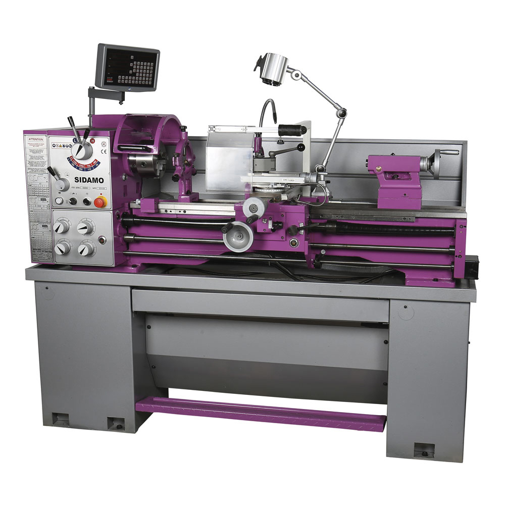 Tour à métaux TP 1000 VISU pour usinage sous lubrification de matériaux ferreux et non ferreux SIDAMO - 21300016