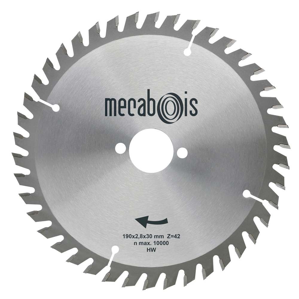Lame de scie circulaire carbure HM Super pour tronçonnage de panneaux, bois et plastiques minces SIDAMO - 249190