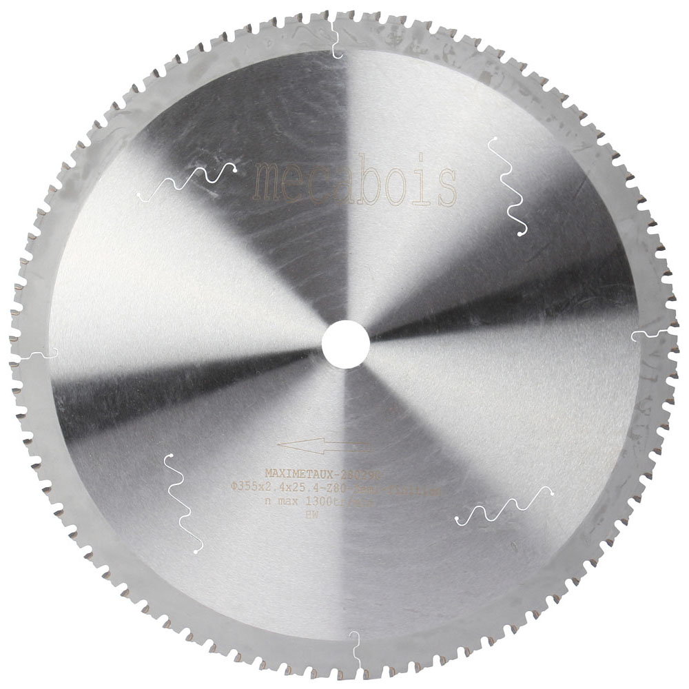 LAME CARBURE MAXIMETAUX 355X2.4X25.4 - 80 DENTS SIDAMO - 280290