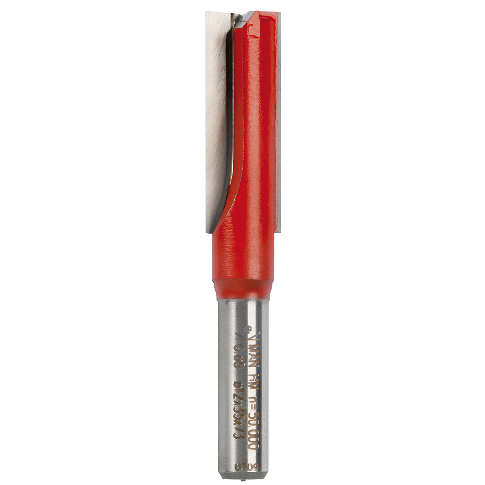 Fraise droite carbure longue 8 mm pour fraisage de rainures et formage bois et dérivés SIDAMO - 607715