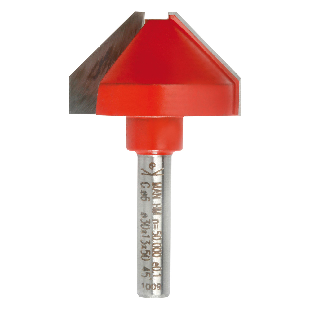 Fraise d'affleureuse chanfrein CARBURE pour fraisage et mise à la forme de bois & dérivés SIDAMO - 631175