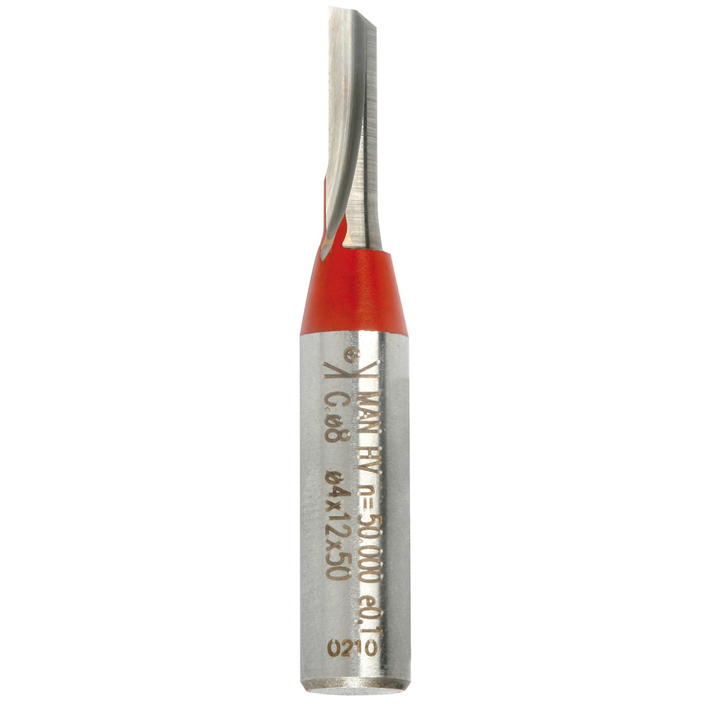 Fraise droite carbure double coupe 8mm pour fraisage de rainures et formage bois SIDAMO - 670045