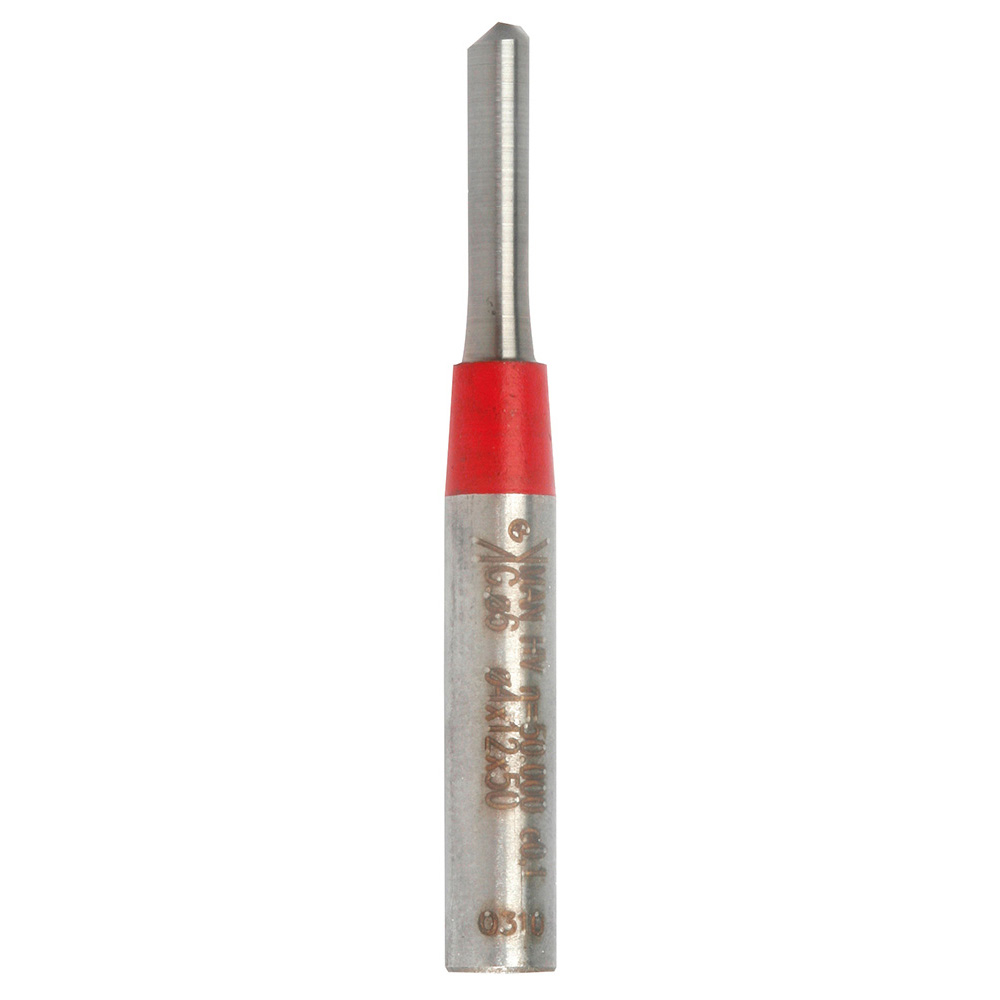 Fraise droite CARBURE double coupe 6mm pour fraisage de rainures et formage bois et dérivés SIDAMO - 670103