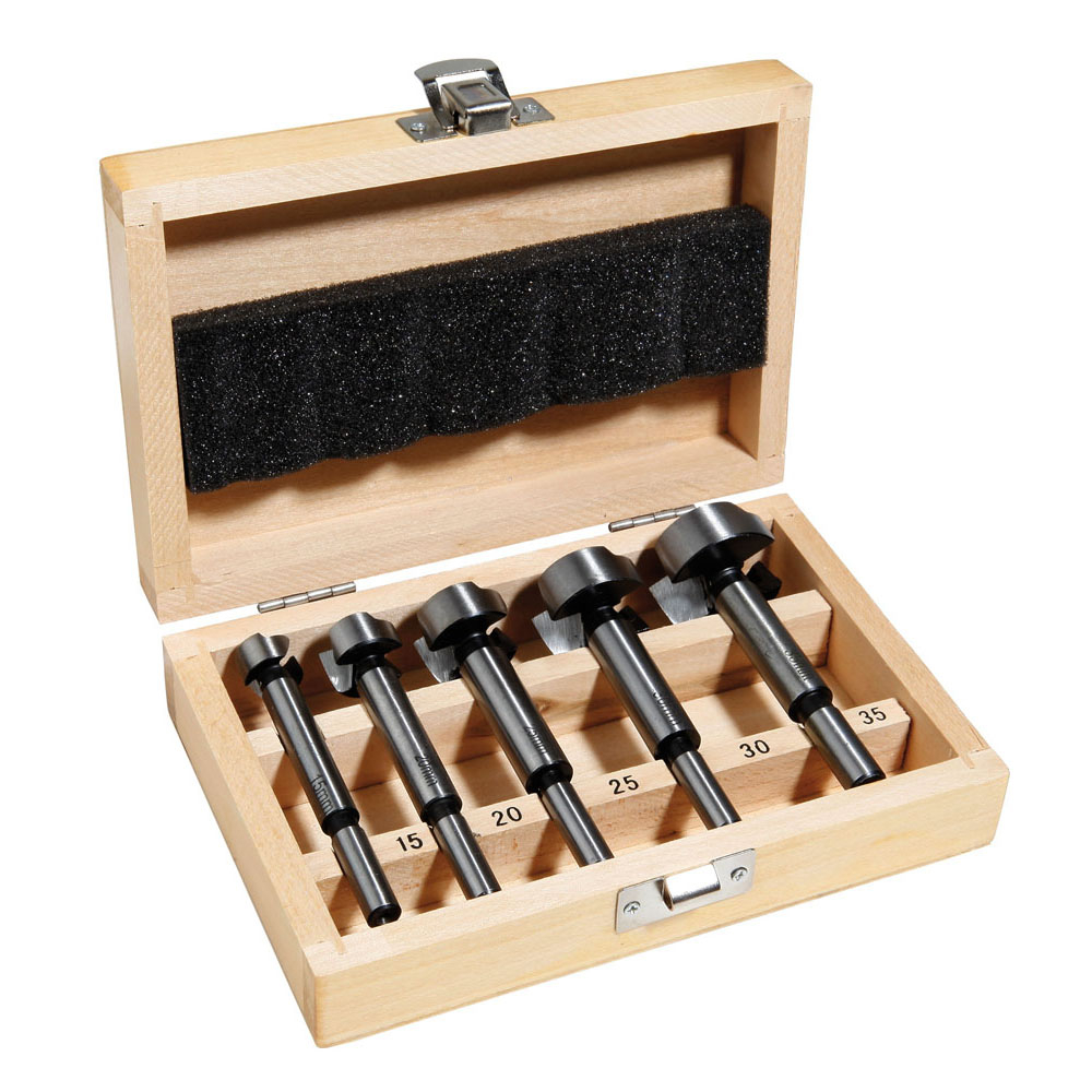 Coffret de 5 mèches HSS pour perçage bois massifs, agglomérés et panneaux stratifiés SIDAMO - 694275