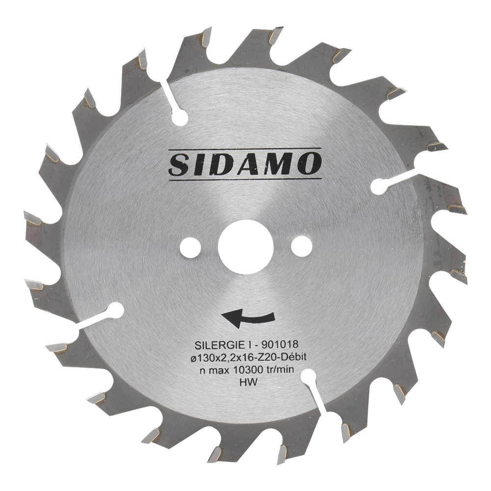 Lame de scie circulaire carbure SILERGIE I pour bois durs et tendres, panneaux bruts et isolants SIDAMO - 901018