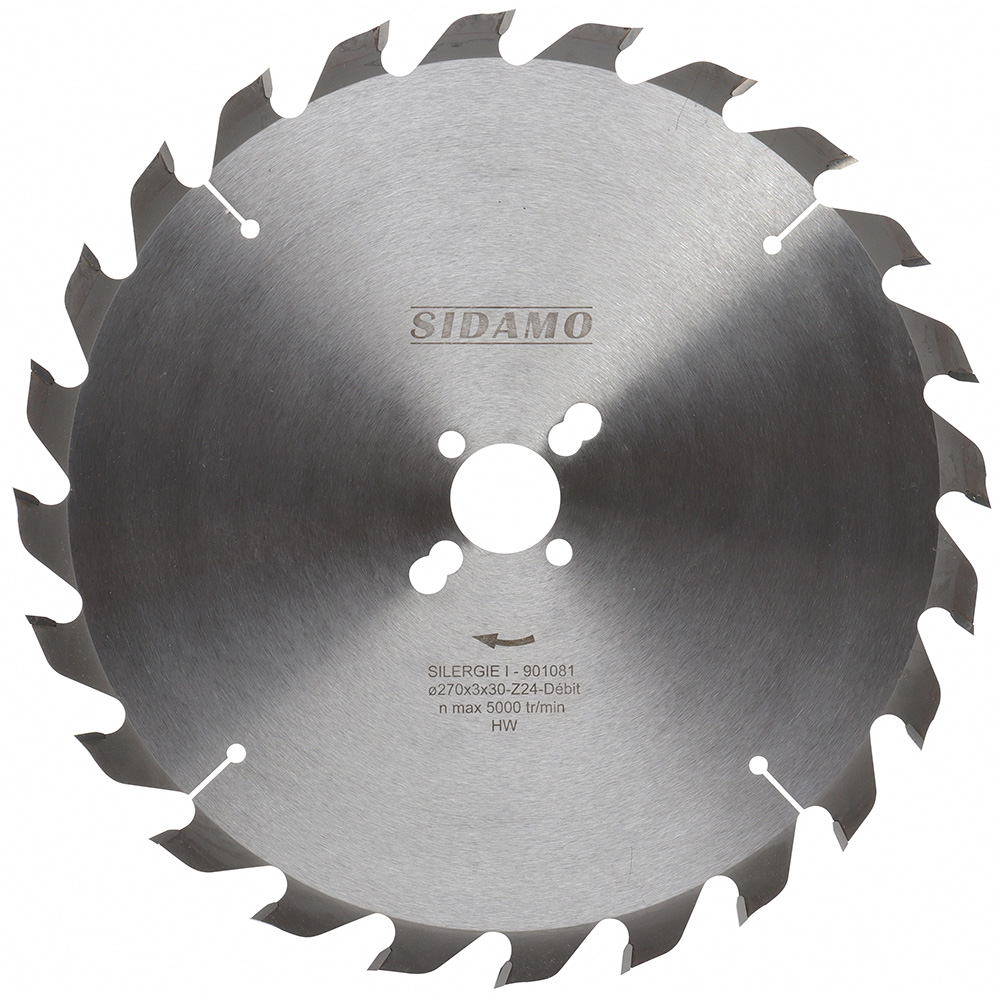 Lame de scie circulaire carbure SILERGIE I pour bois, madriers et panneaux bruts SIDAMO - 901081