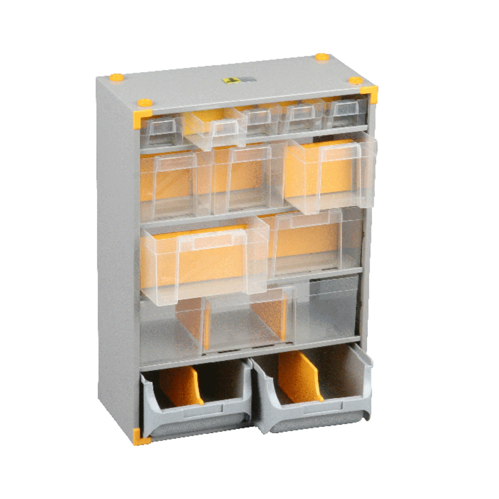 CASIER SORI VARIOPRO MÉTAL 13 TIROIRS PLASTIQUE. 300X165X420 - 465600