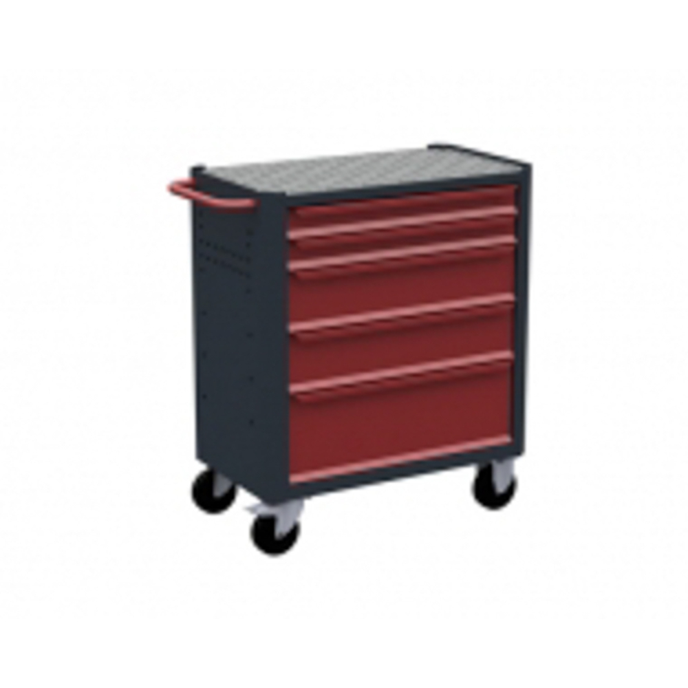 SERVANTE D'ATELIER SORI ROUGE 5 TIROIRS - 7500