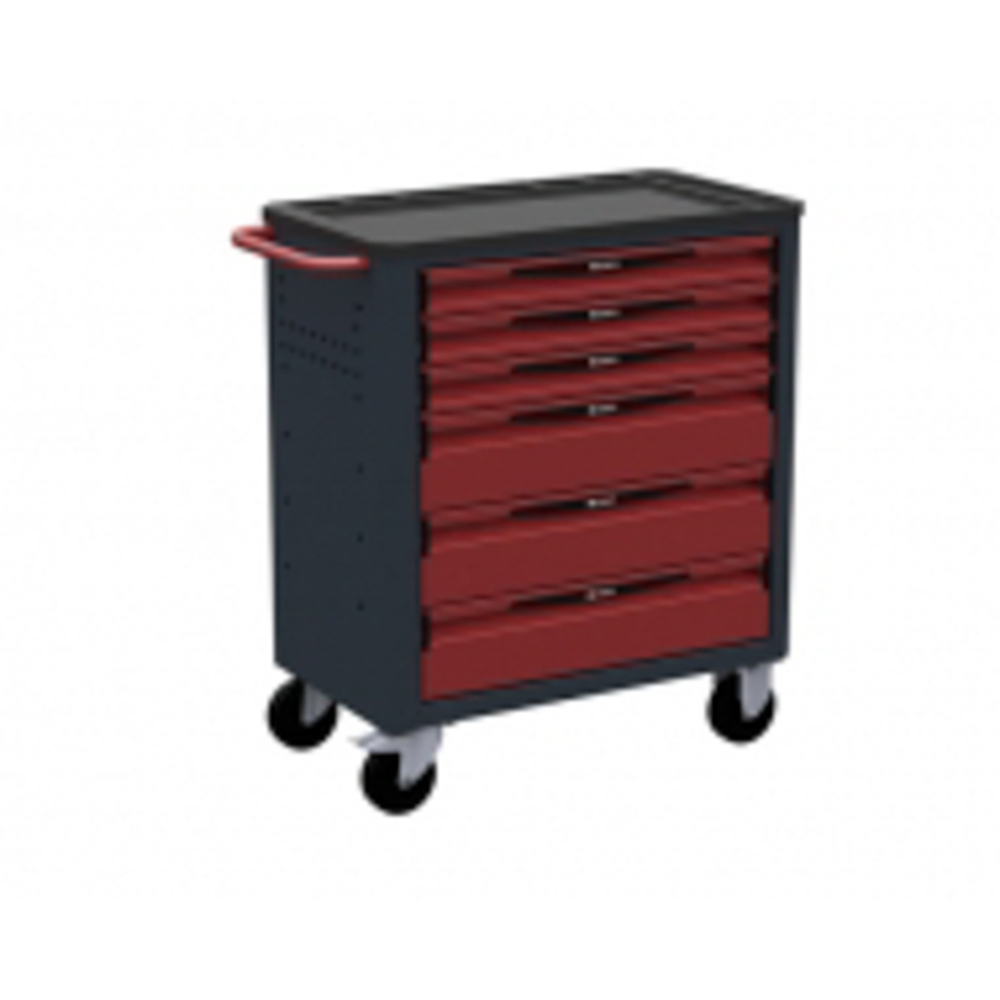 SERVANTE D'ATELIER SORI ROUGE 6 TIROIRS - 8600
