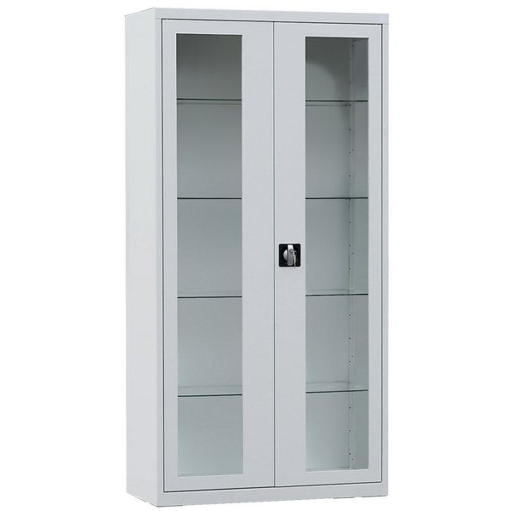 ARMOIRE MÉDICALE À VITRES EN VERRE TREMPÉ SORI 900X420X1800 ARMAPRO -AMV18