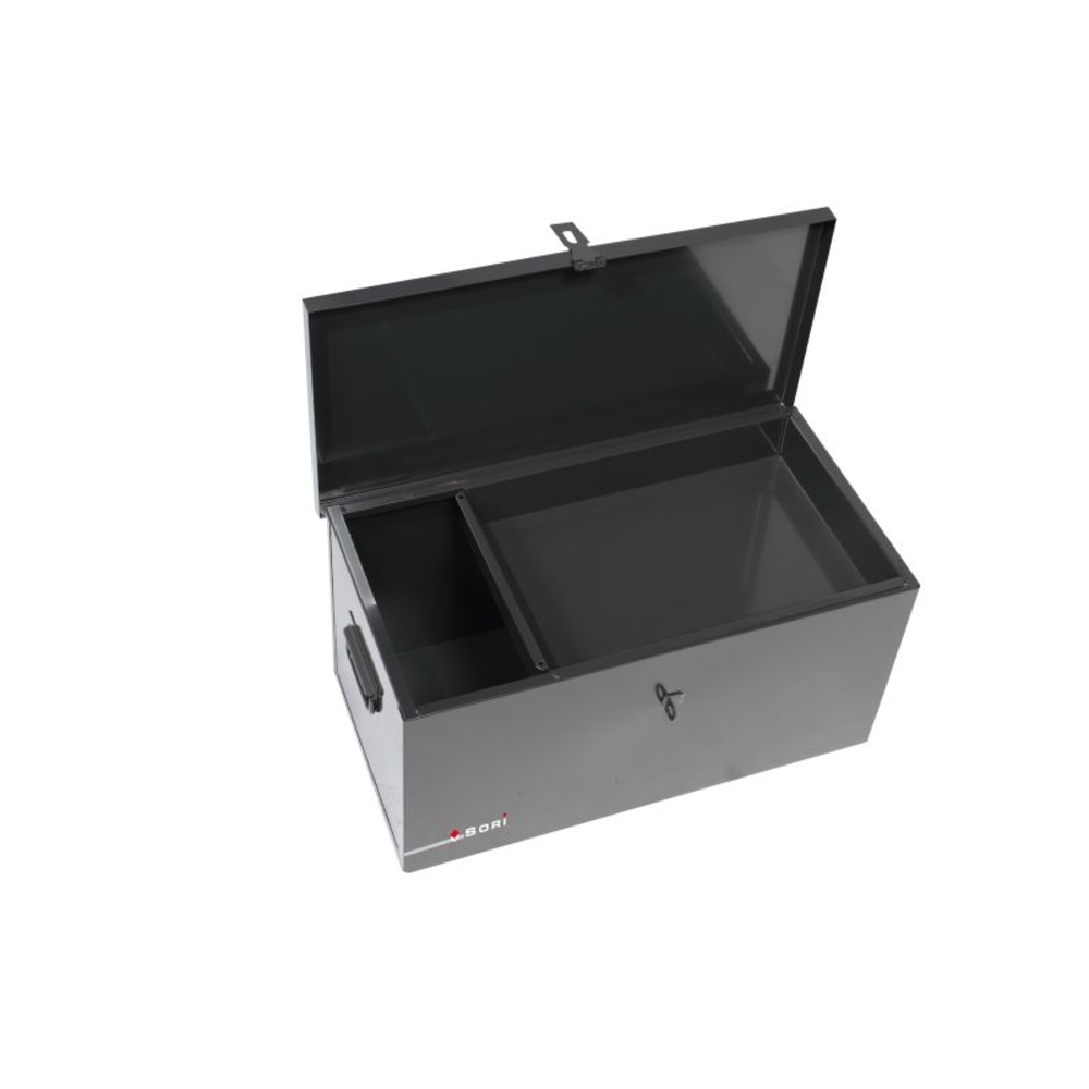 COFFRE DE CHANTIER SORI AVEC BALADEUR 800X350X350MM GRIS - CR800B