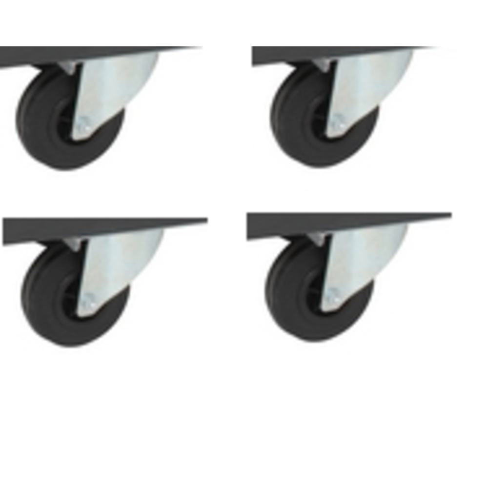 Jeu de 4 roulettes pivotantes Diam. 100 pour CR1000(B) - CR1048(B) SORI - OCRP48