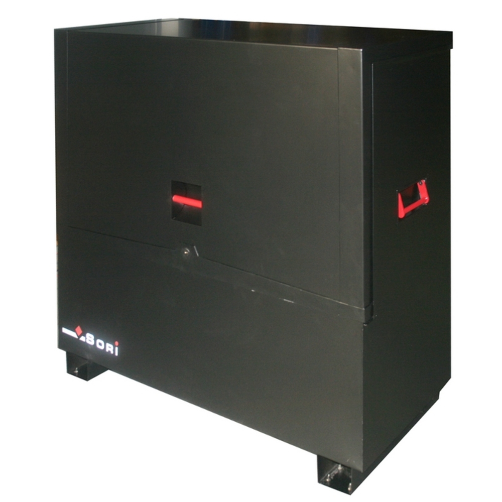 COFFRE SÉCURISÉ SORI NOIR AVEC PIEDS TRAVAUX PUBLIC DIM.1140X600X1275 - TPS1165L