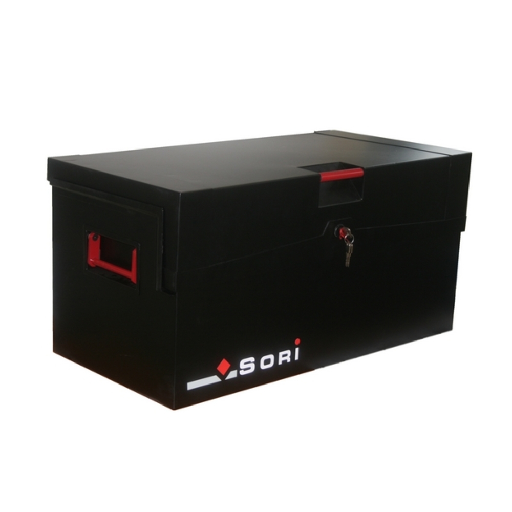 Coffre sécurisé noir travaux public Dim.1285x465x450 - TPS1285