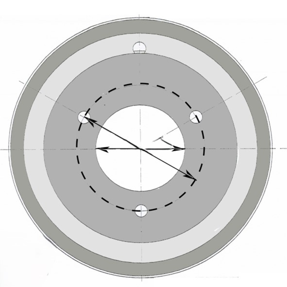 Jante basse creuse 2.50x8 3/0 76x110 rem rte140km/h div - R000004
