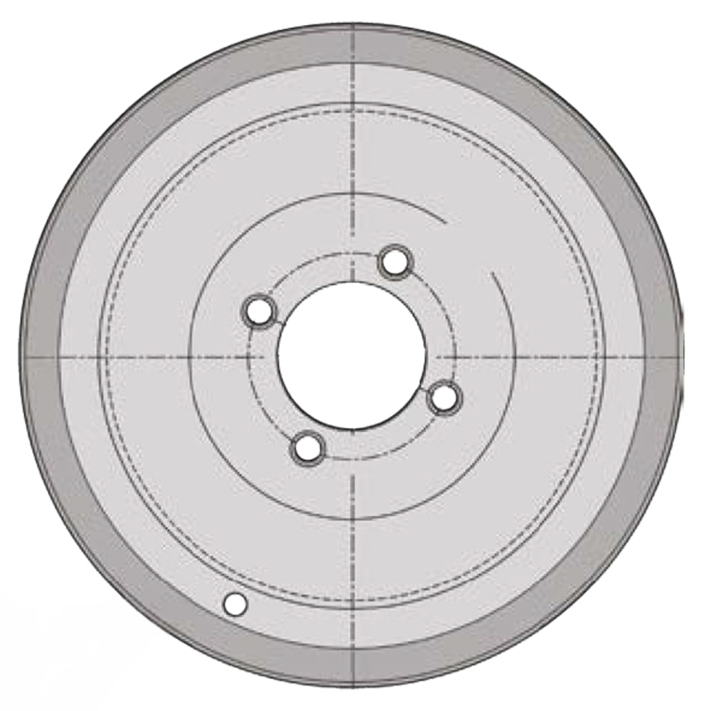 Jante 4.00J12 4/0 60x100N C60 360KG 9006P2 - SONAMIA - S000040