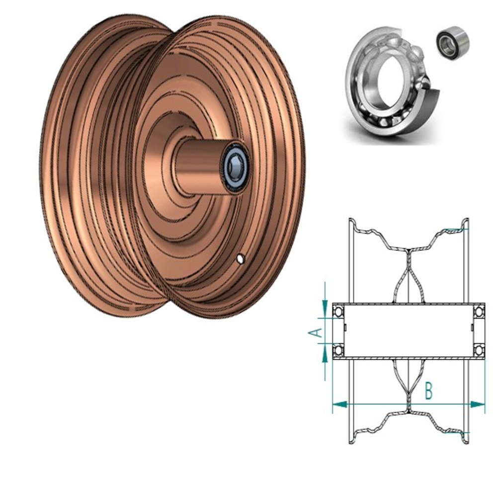 Roue à moyeu 30K 5.50A8 RB2D25L100N 9006P2 25&40 km/h - SONAMIA - S000763