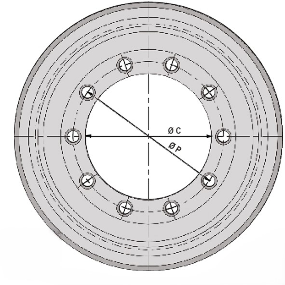 Jante basse creuse 18.00w38 10/0 281x335 a3 diam.15.7 9006p2 pv ci - S012648