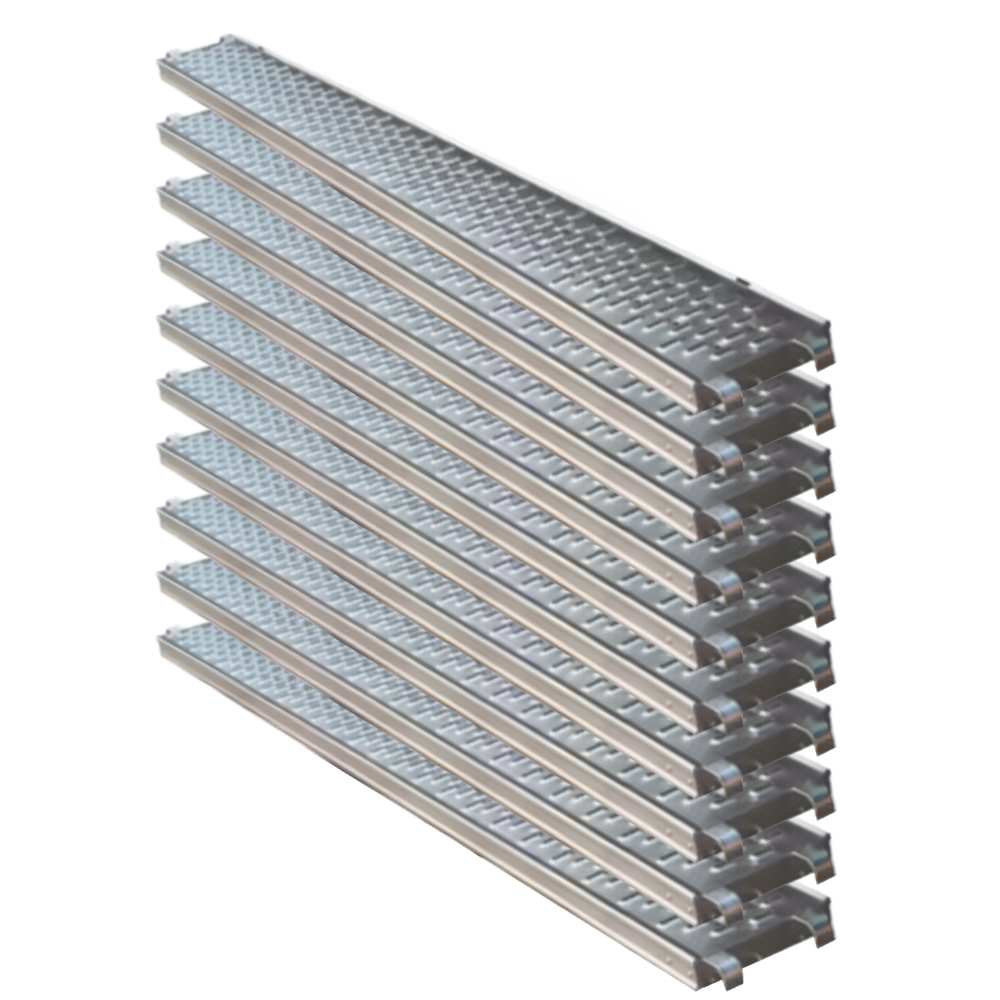 LOT 10 PLANCHERS ACIER GALVANISÉ MACON 3 M x 0,30 M CLASSE 5 (450Kg/m2) SIRL