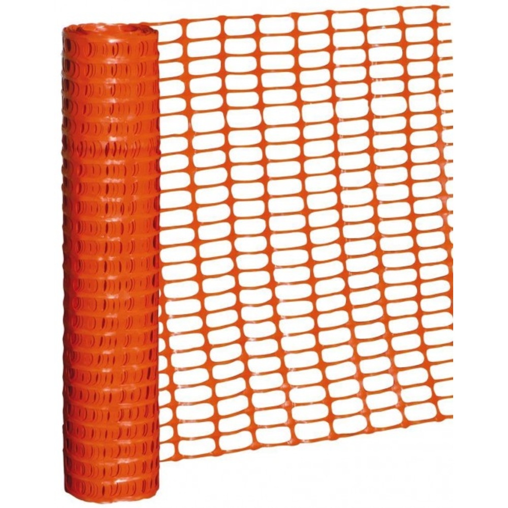 GRILLAGE DE CHANTIER SOUPLE PP ORANGE - ROULEAU DE 50 M, HAUTEUR 1 M - SIRL - S010000105
