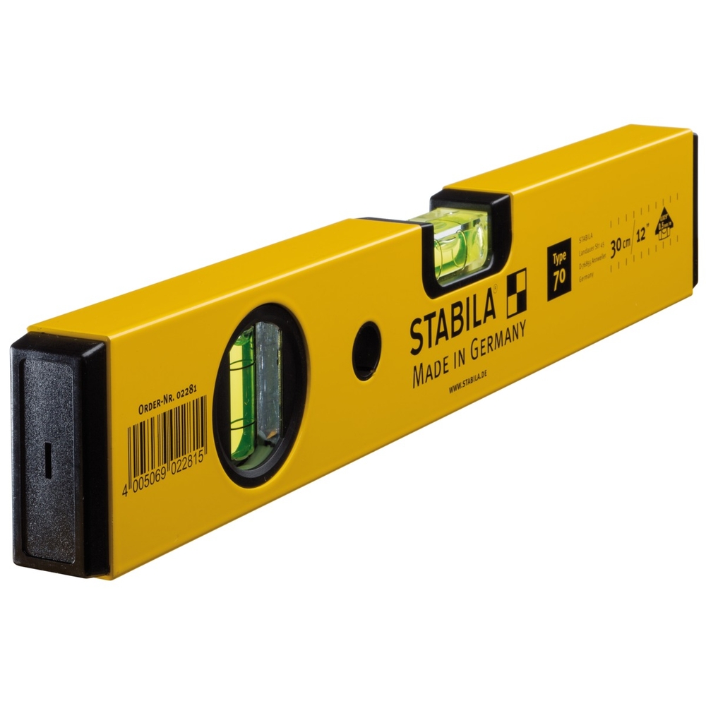 Niveau à bulle STABILA Type 70, 30 cm - 02281