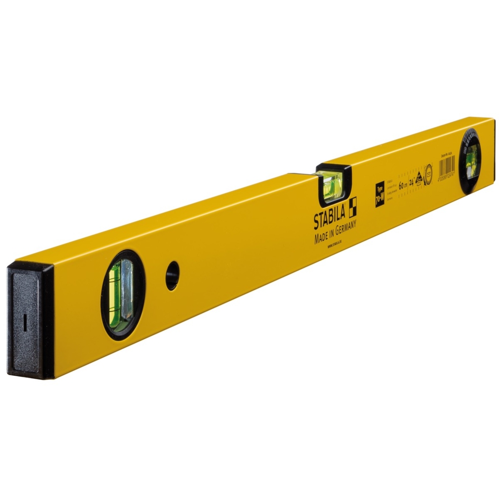 Niveau à bulle STABILA Type 70 W, 60 cm, avec fiole d’angle rotative - 02474