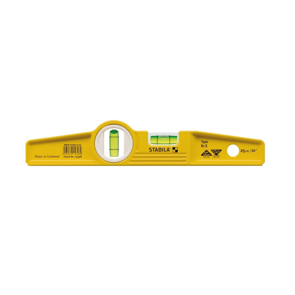 Niveau à bulle STABILA Type 81 S Torpedo, 25 cm - 02500