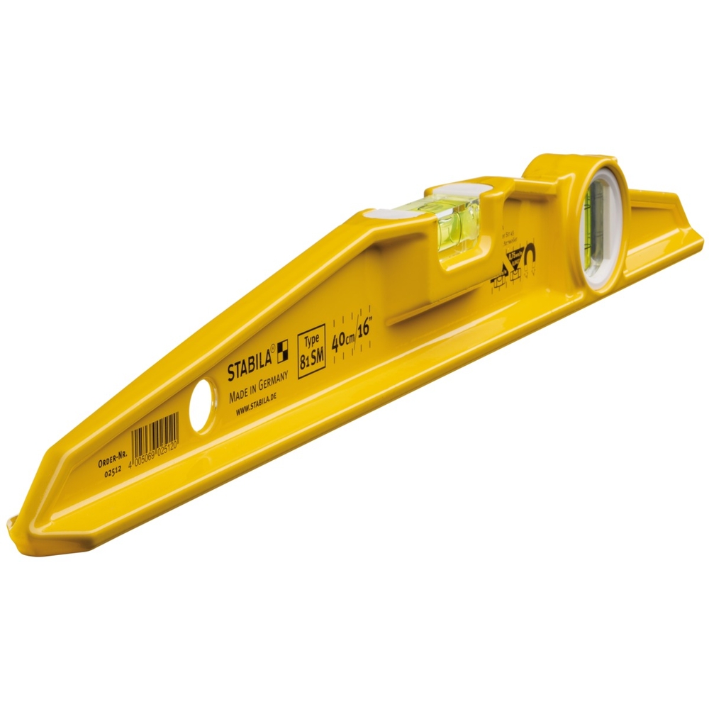 Niveau à bulle STABILA Type 81 SM, 40 cm, avec système d’aimants - 02512